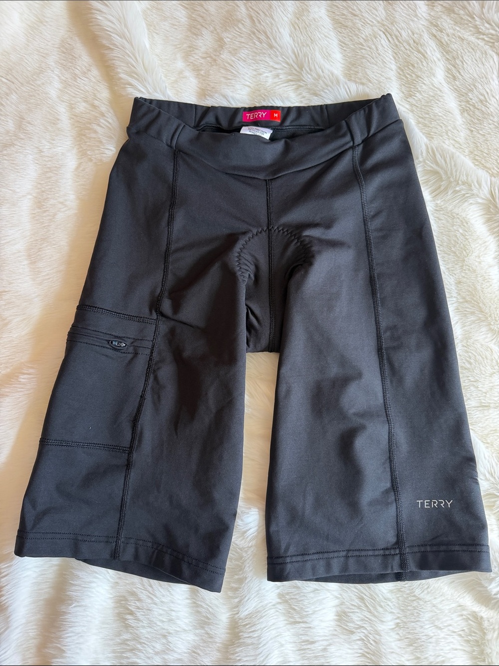 Terry Precision Cycling Shorts Black Padded Long Bike Shorts
